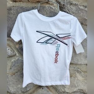 Reebok White Boys Short Sleeve,3t